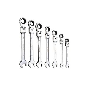 Combination Ratchet Spanner Set 7Pcs